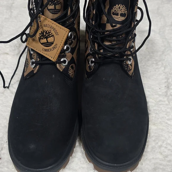 Timberland Men's Black and Tan Boots - Picture 6 of 10